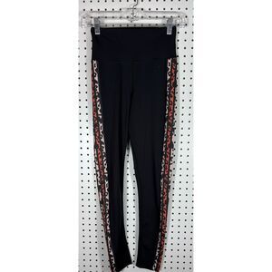 Beach Riot Sport Jade Leggings Black Leopard High Rise Active size M